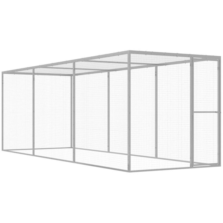 Kissahäkki 4 5x1 5x1 5 m galvanoitu teräs