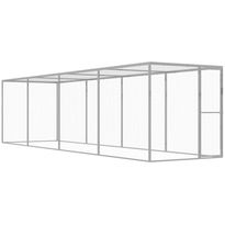 Kissahäkki 6x1,5x1,5 m galvanoitu teräs