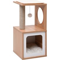 Kissan kiipeilypuu sisal-raapimismatolla 60 cm