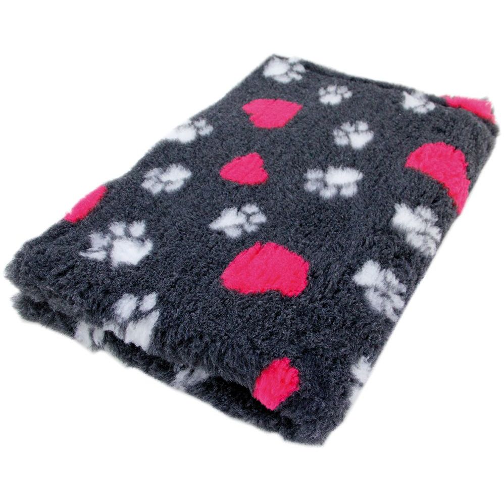 Koiran makuualusta Foxy Fur Hertta, tummanharmaa, 100x75cm