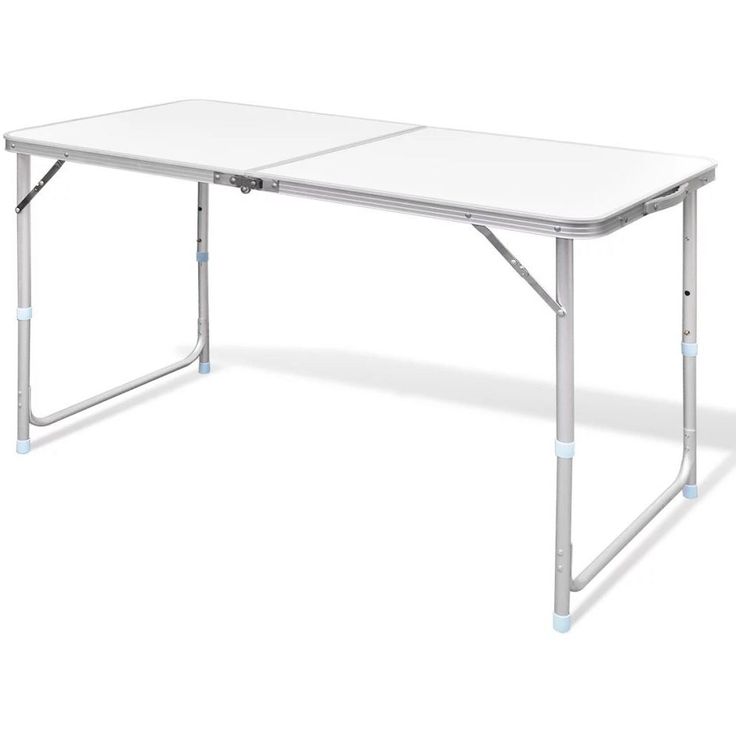 Kokoontaitettava retkipöytä 120 x 60 cm alumiini