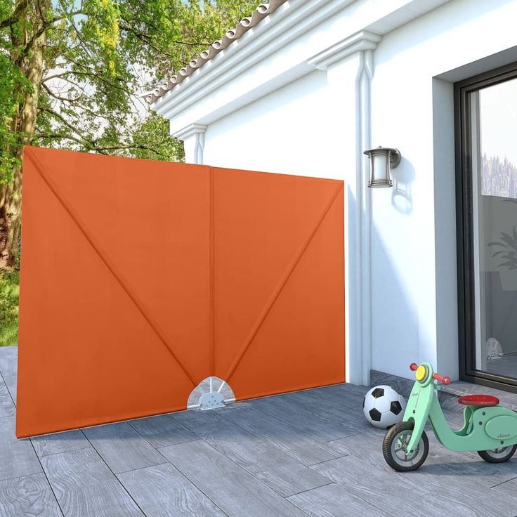 Kokoontaittuva terassin sivumarkiisi terrakotta 240x160 cm_1