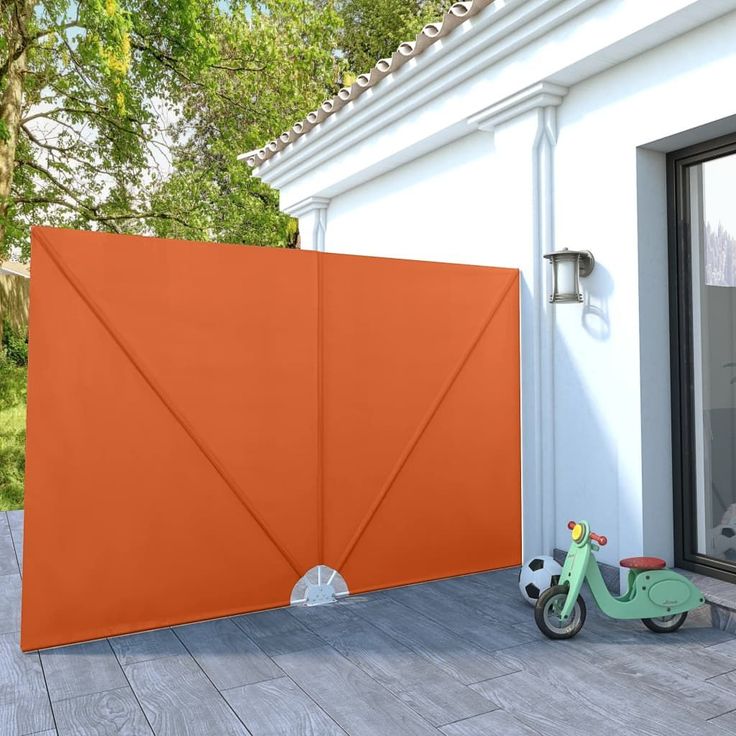Kokoontaittuva terassin sivumarkiisi terrakotta 300x200 cm_1