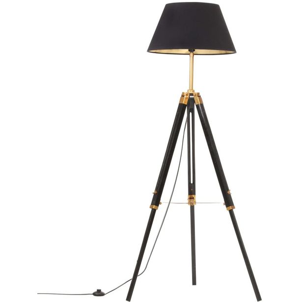 Kolmijalkavalaisin musta ja kulta täysi tiikki 141 cm_1