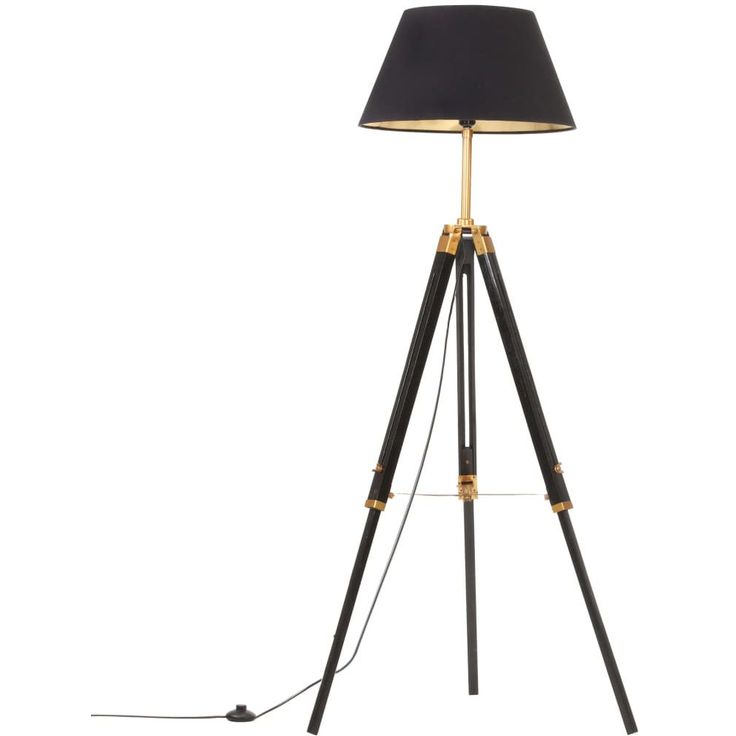 Kolmijalkavalaisin musta ja kulta täysi tiikki 141 cm_1
