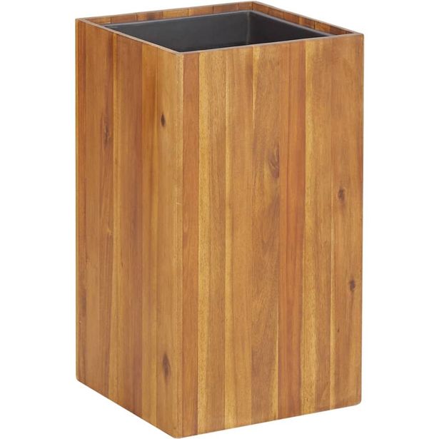 Korotettu kukkalaatikko 33,5x33,5x60 cm täysi akaasiapuu_1