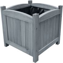 Korotetut kukkalaatikot 2 kpl 30x30x30 cm täysi kuusi