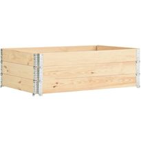 Korotetut kukkalaatikot 3 kpl 50x150 cm täysi mänty