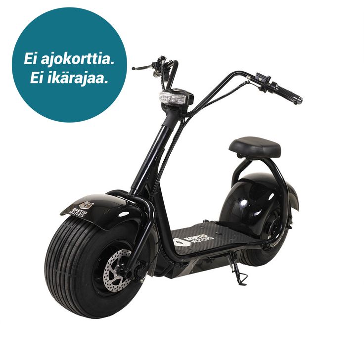Sähköskootteri Kontio Motors Kruiser, 0.7kWh, 15km/h, musta