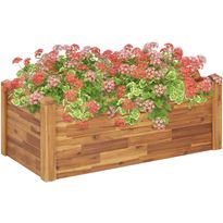 Kukkapenkki 110x60x44 cm täysi akaasiapuu