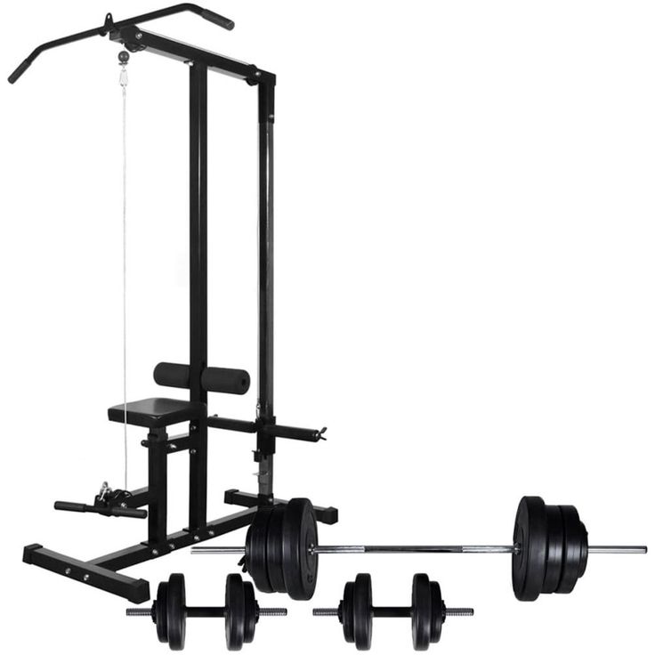 Kuntolaite levytanko ja käsipainosarjalla 60 5 kg