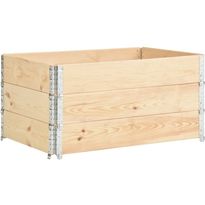 Kuormalavan reunukset 3 kpl 80x120 cm täysi mänty