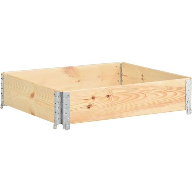 Kuormalavan reunus 100x100 cm täysi mänty