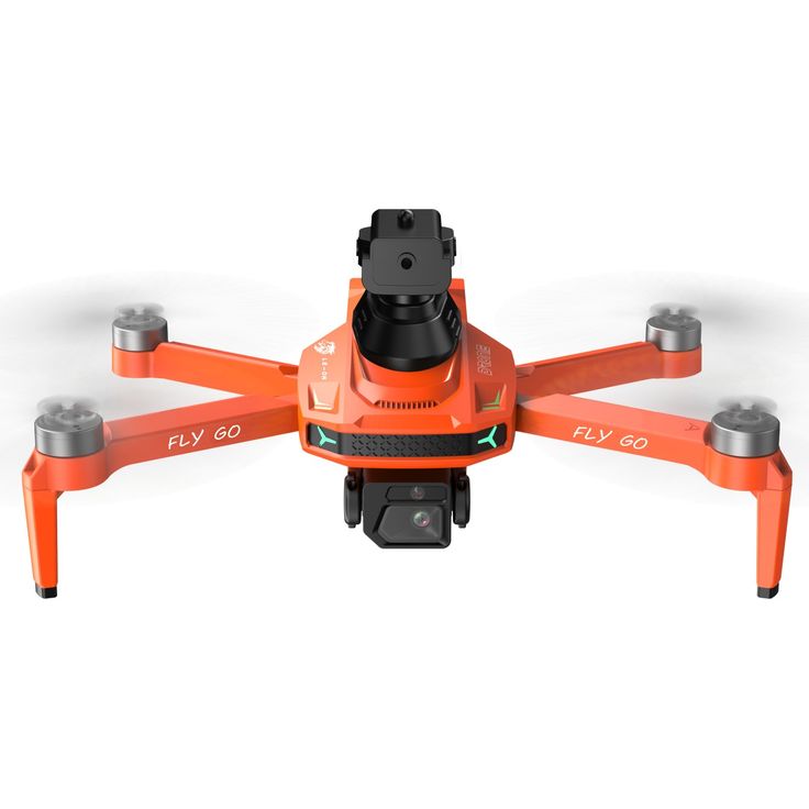 Kuvausdrone Le-On Fly Go, oranssi, taittuva, kaksoiskamera