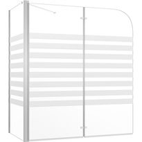 Kylpyammeen seinä 120x68x130 cm karkaistu lasi viiva