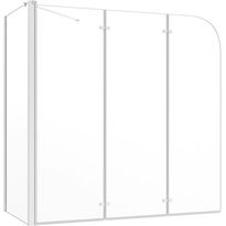 Kylpyammeen seinä 130x130 cm karkaistu lasi läpinäkyvä
