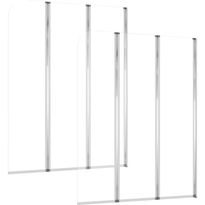 Kylpyammeen seinät 2 kpl 104x130cm karkaistu lasi läpinäkyvä