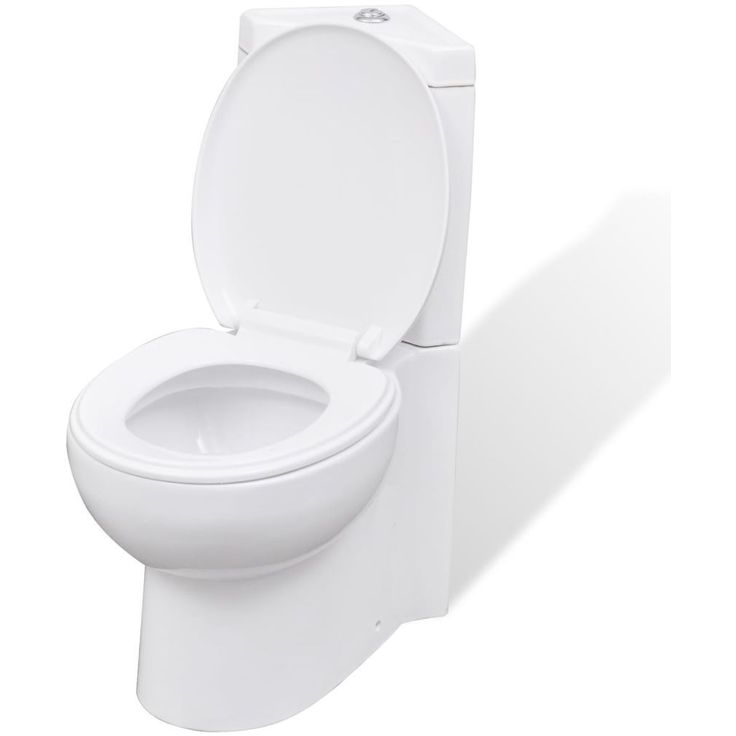 Kylpyhuoneen Nurkkaan Asennettava WC Keraaminen Valkoinen