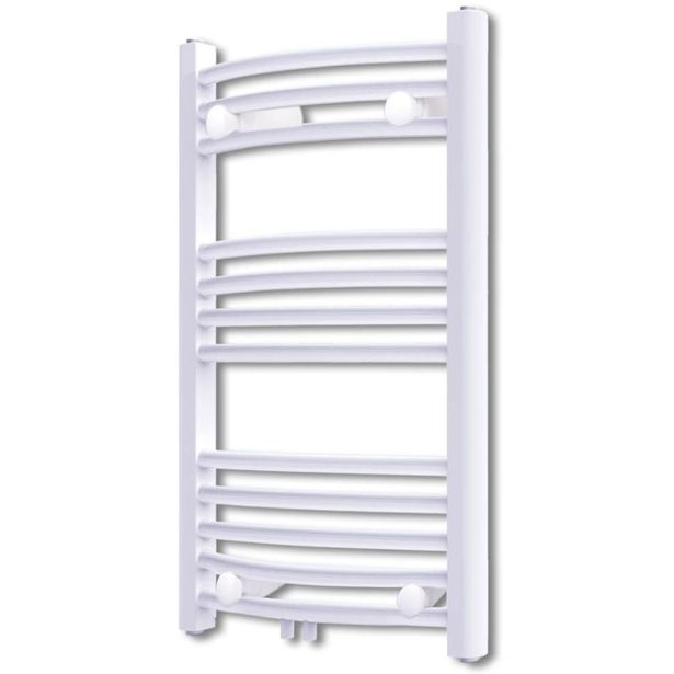 Kylpyhuoneen keskuslämmitys pyyheteline kaareva 500 x 764 mm_1