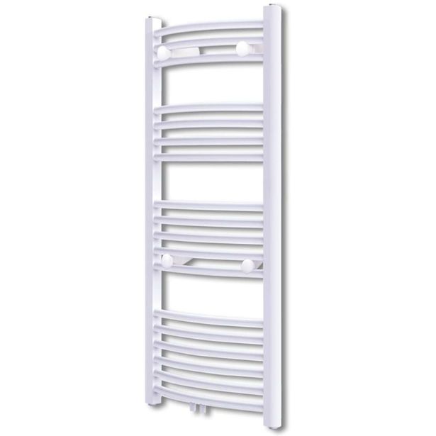 Kylpyhuoneen keskuslämmitys pyyheteline kaareva 600x1160mm_1