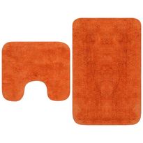 Kylpyhuoneen mattosarja 2 osaa kangas oranssi