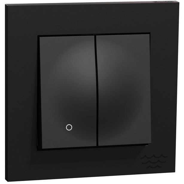 Kytkin ELKO Plus 2 1 16A IP21 UPR musta Ocean Plastic