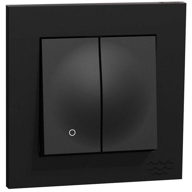 Kytkin ELKO Plus 2 1 16A IP21 UPR musta Ocean Plastic