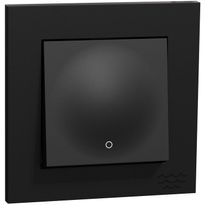 Kytkin ELKO Plus 2/16A/250V/IP21, UPR, musta, Ocean Plastic