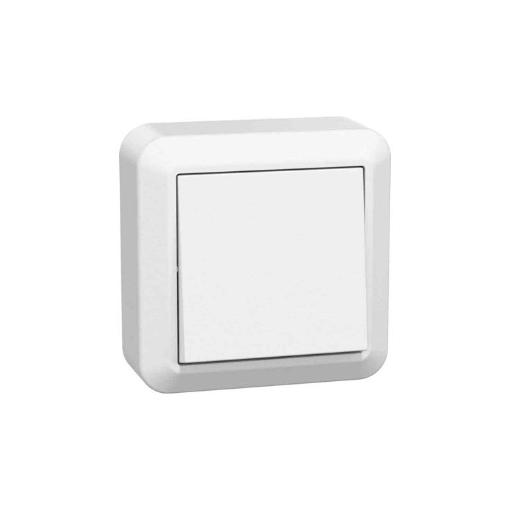 Kytkin Gelia Connect 2 Home 2 napainen pinta asennus 16A valkoinen
