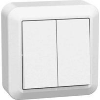 Kytkin Gelia Connect 2 Home, 5/kruunu, pinta-asennus, 16A, valkoinen