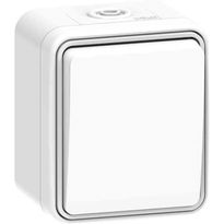 Kytkin Gelia Connect 2 Home, 6/1, pinta-asennus, IP54, 16A, valkoinen