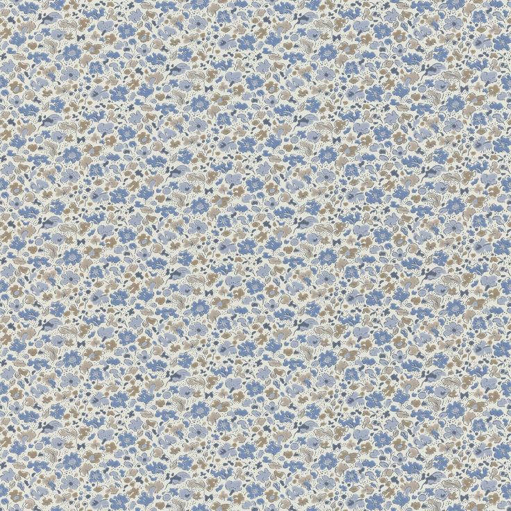 Tapetti Långelid/Von Brömssen Floral Dance, sininen