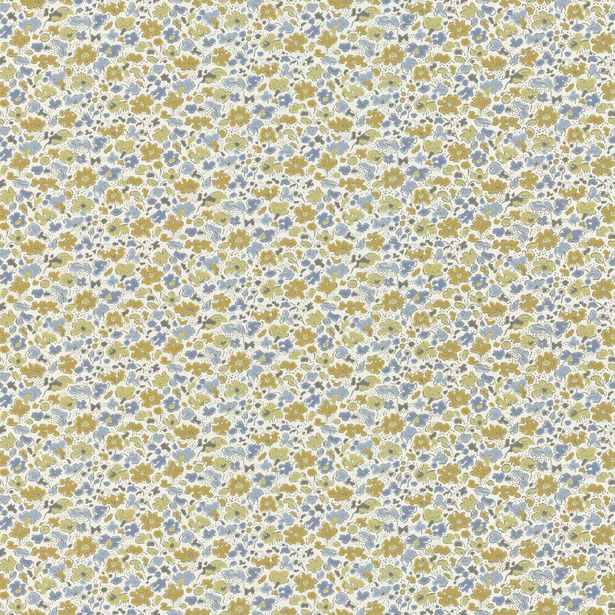 Tapetti Långelid/Von Brömssen Floral Dance, keltainen