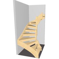Portaat Lappiporras U2420 korkeus 2300 - 2420 mm