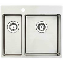 Keittiöallas Lavabo Kubus 540 Soft, 540x500mm, ruostumaton teräs 