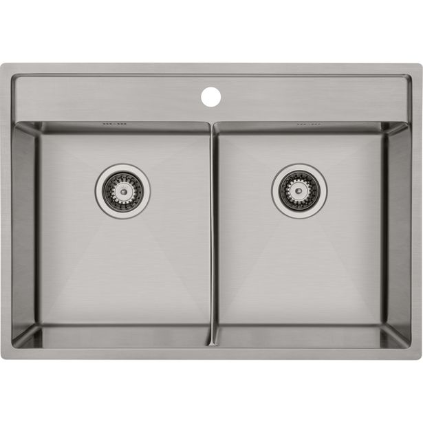 Keittiöallas Lavabo Kubus 742 Soft Slim, 740x440mm, ruostumaton teräs