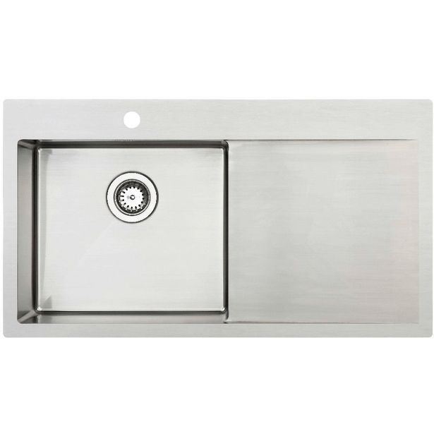 Keittiöallas Lavabo Kubus 900 L Soft, 900x500mm, ruostumaton teräs, 