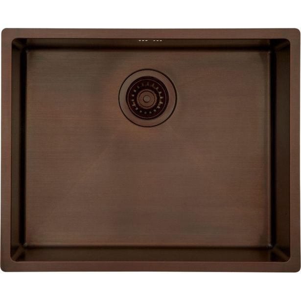 Keittiöallas Lavabo Kubus 500 Soft, 540x440 mm, tummennettu messinki