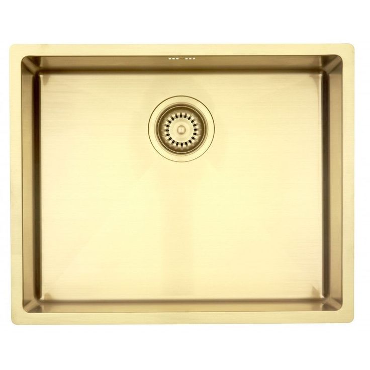 Keittiöallas Lavabo Kubus 500 Soft Brass, 540x440mm, ruostumaton teräs PVD, messinki