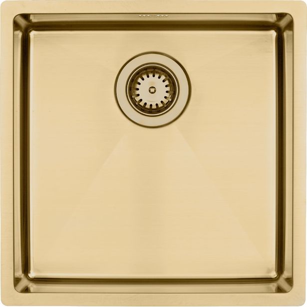 Keittiöallas Lavabo Kubus 400 Soft, 440x440 mm, massiivimessinki