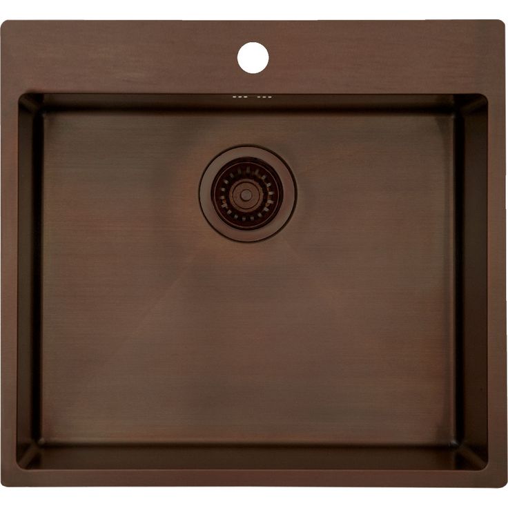 Keittiöallas Lavabo Kubus 540 Soft, 540x500 mm, tummennettu messinki