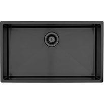 Keittiöallas Lavabo Kubus 700 Soft Shadow, 740x440mm, ruostumaton teräs PVD, musta kromi