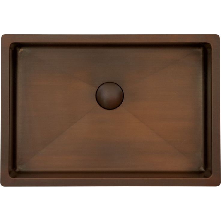 Keittiöallas Lavabo Low, 450x340 mm, tummennettu massiivimessinki