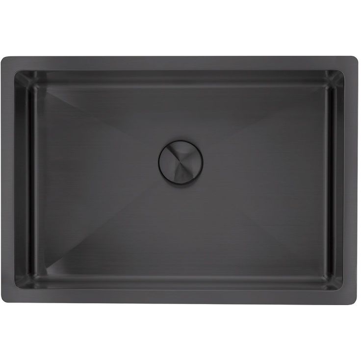 Pesuallas Lavabo Low Shadow, 450x340mm, pop-up-pohjaventtiilillä, musta kromi