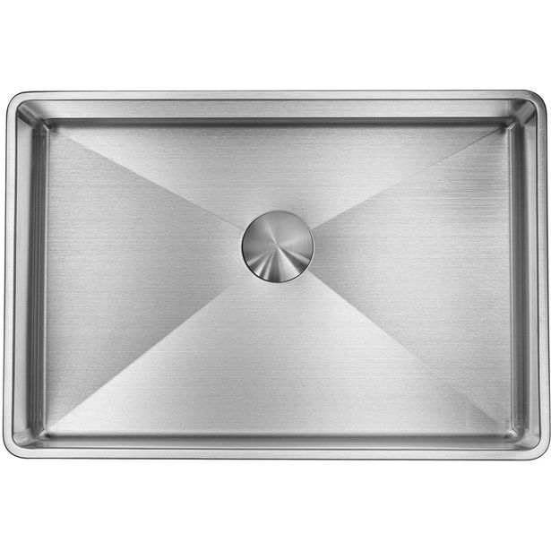 Pesuallas Lavabo High, 450x320mm, pop-up-pohjaventtiilillä, ruostumaton teräs