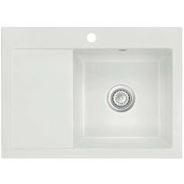 Keittiöallas Lavabo Mera 70, 700x510mm, oikea, keramiikka, valkoinen/kromi