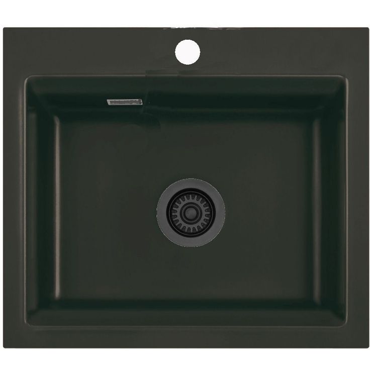 Keittiöallas Lavabo Kara 57, 575x510mm, keraaminen, mattamusta/musta