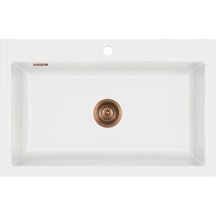 Keittiöallas Lavabo Mera 80, 800x510mm, keraaminen, mattavalkoinen/kupari 