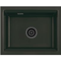 Keittiöallas Lavabo Kara 50 U, 551x441mm, keramiikka, mattamusta, eri pohjaventtiilin värejä