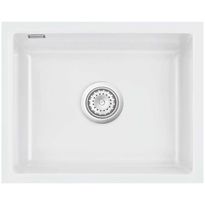 Keittiöallas Lavabo Mera 50 U, 556x441mm, keramiikka, mattavalkoinen, eri pohjaventtiilin värejä